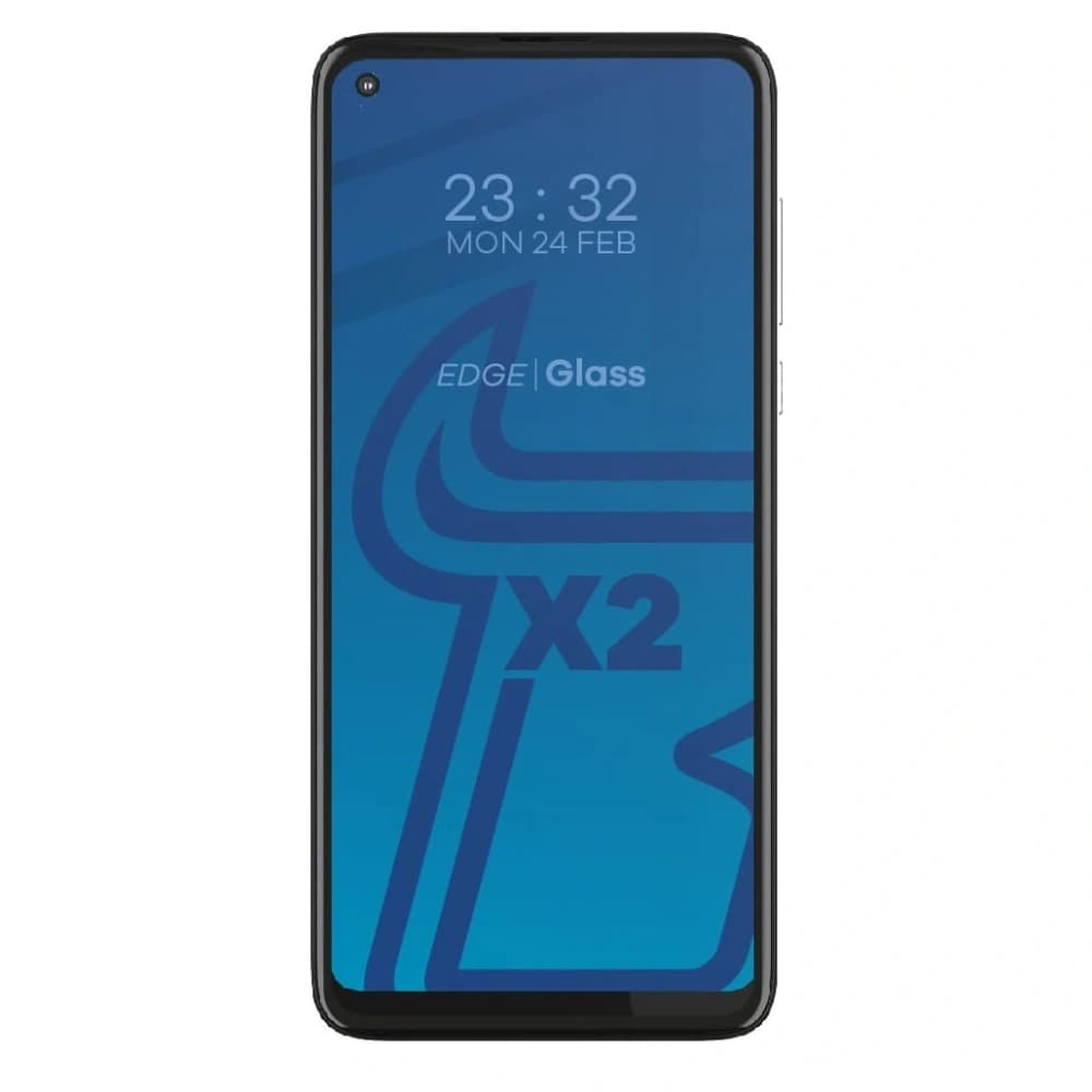 Bizon Glass Edge gehärtetes Glas - [2 PACK] + Linsenschutz Moto G8 schwarz - 3