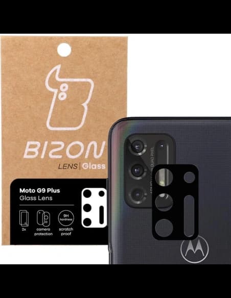 Bizon Glass Lens Moto G9 Plus [2 PACK]