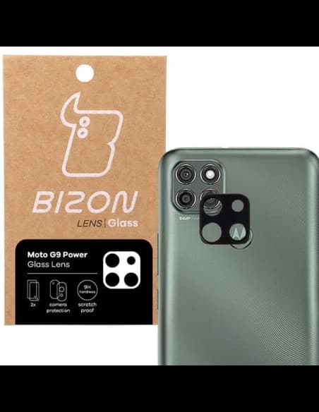 Bizon Glass Lens Moto G9 Power [2 PACK]