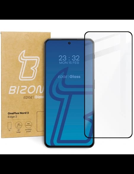 Bizon Glass Edge 2 OnePlus Nord 3 schwarz