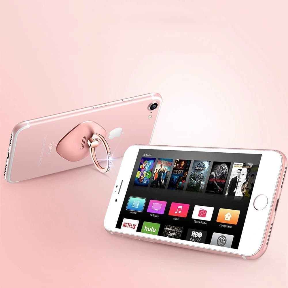 Uchiu pentru deget ESR Swarovski Phone Ring Rose Gold - 5