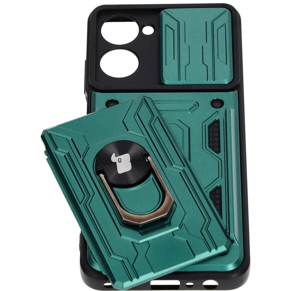 Bizon Case Camshield Kartensteckplatz Ring Realme 10 4G grün - 3