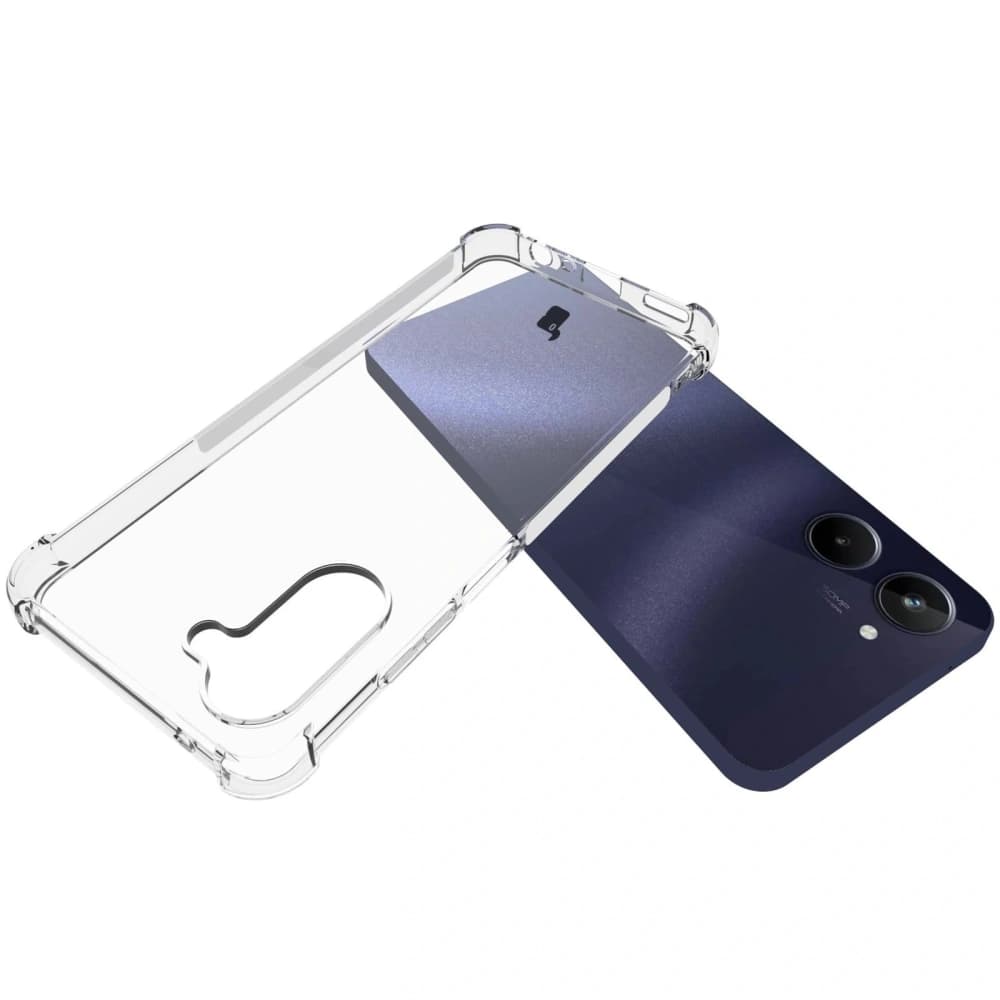 Bizon Case Clear Pack Hülle + 2x Schutzglas für Realme 10 4G klar - 5