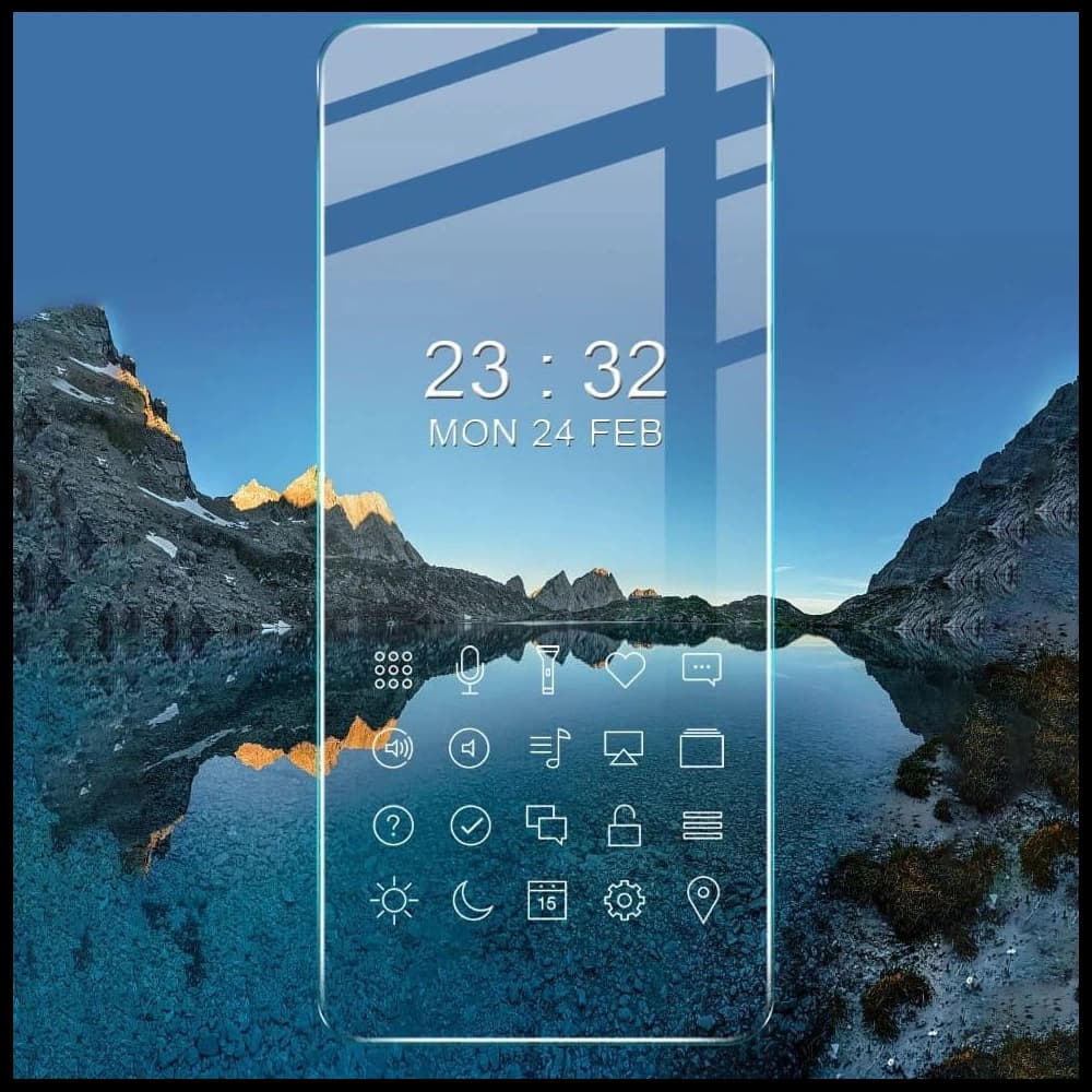 Bizon Glas Klar gehärtetes Glas - 3 Stück. + Linsenglas Realme 8 Pro - 7