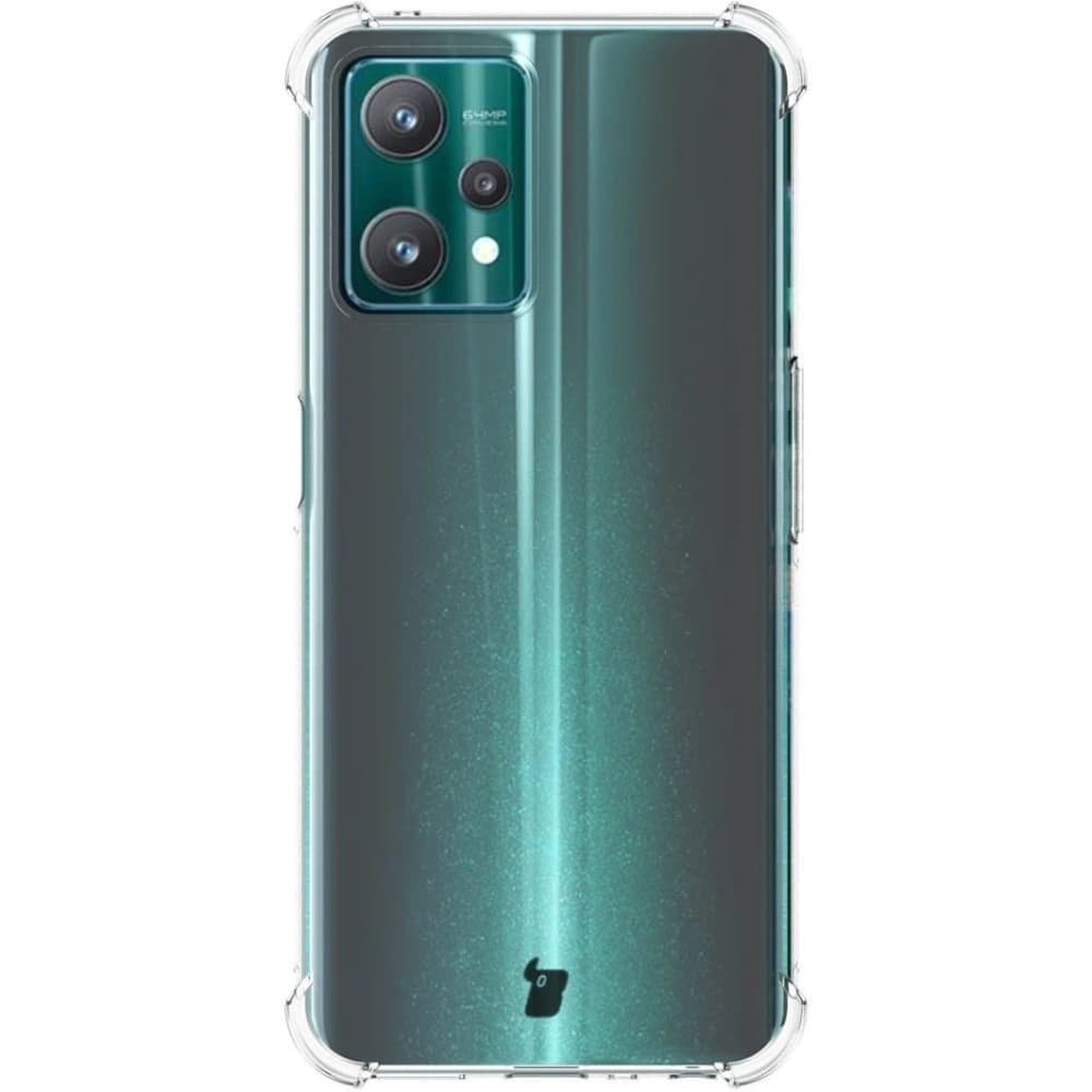 Bizon Case Clear Pack Hülle + 2x Displayschutzglas für Realme 9 Pro klar