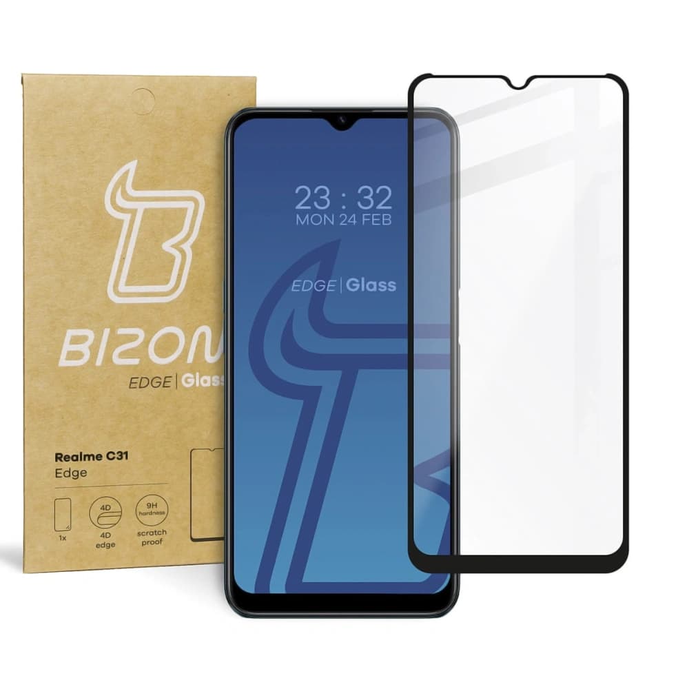 Bizon Glass Edge Realme C31 negru - 1