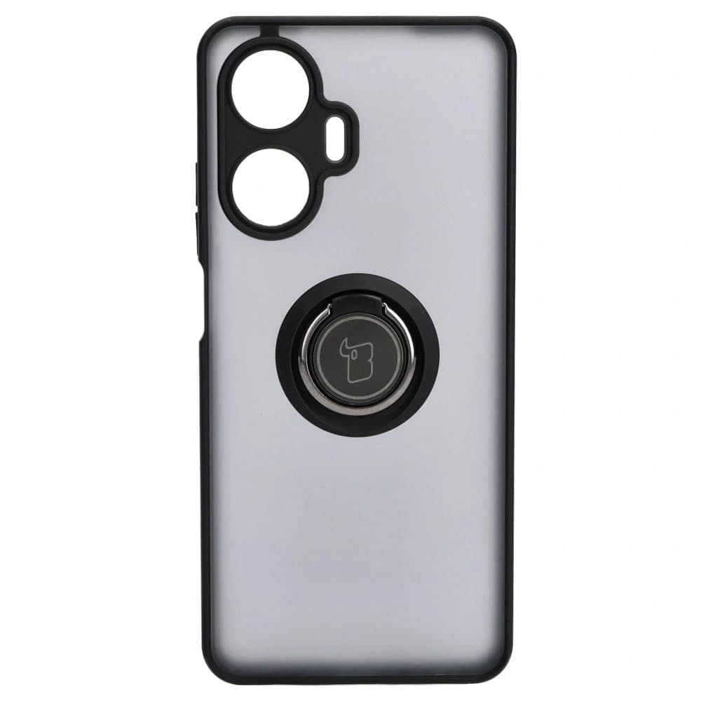 Bizon Case Hybrid Ring Realme C55 fumuriu cu un cadru negru - 2