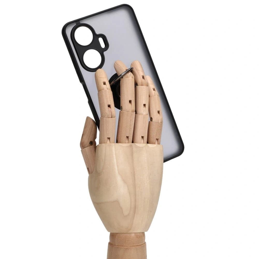 Bizon Case Hybrid Ring Realme C55 fumuriu cu un cadru negru - 8