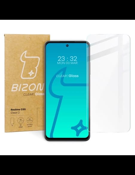 Tvrzené sklo Bizon Glass Clear 2 pro Realme C55 / OnePlus Nord CE 3 Lite