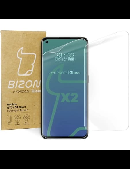 Bizon Glass Hydrogel Realme GT 2 / GT Neo 2 / GT Neo 3T [2 PACK]