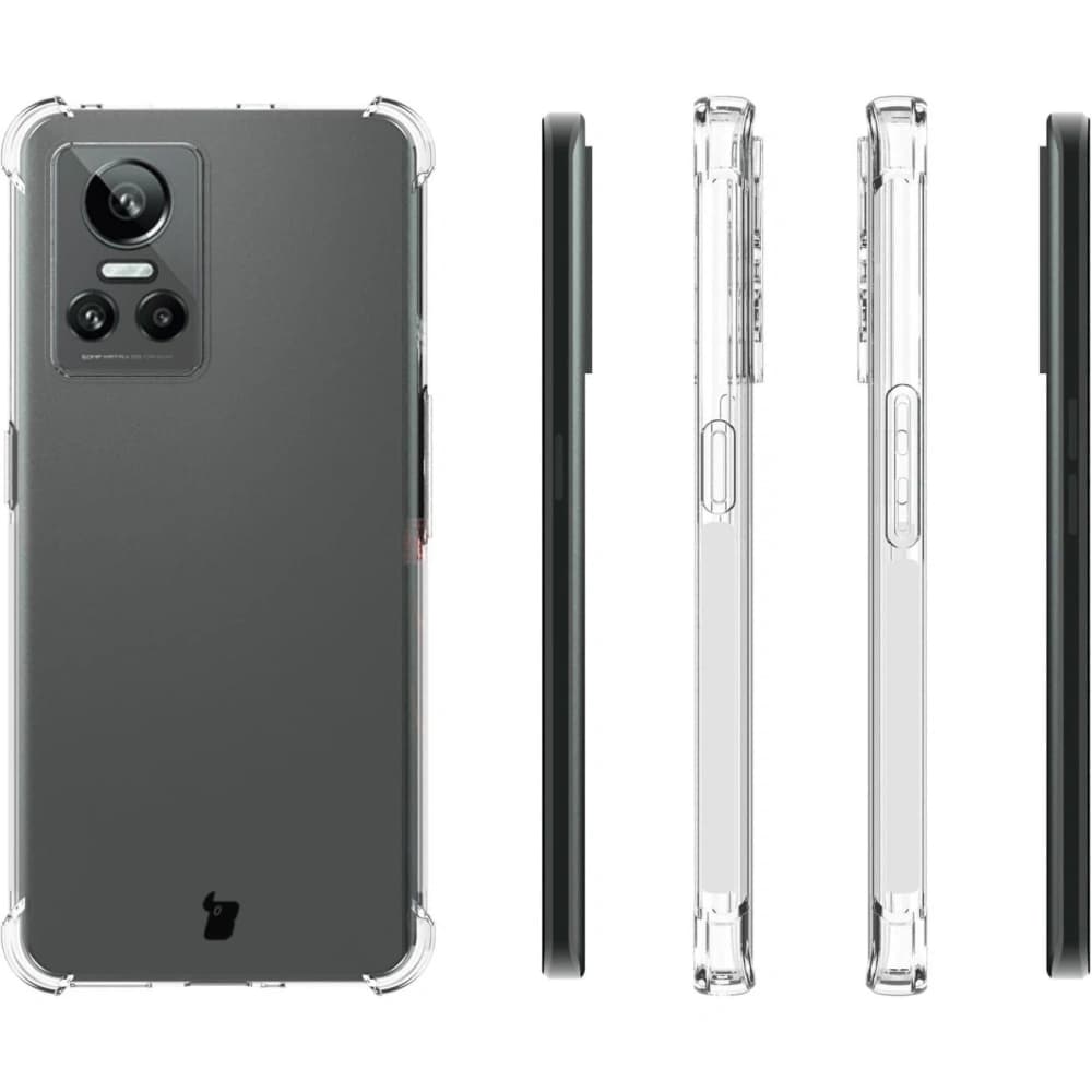 Bizon Case Clear Pack tok + 2x képernyő üveg Realme GT Neo 3 átlátszó - 4