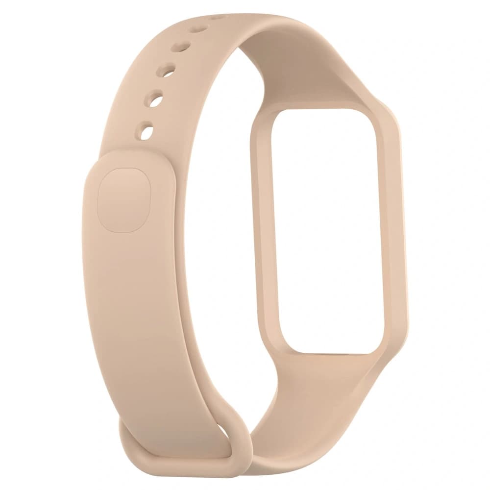 Etui s páskem Bizon Strap + Case Watch Dots pro Xiaomi Redmi Smart Band 2 / Xiaomi Mi Band 8 Active světle růžové - 5