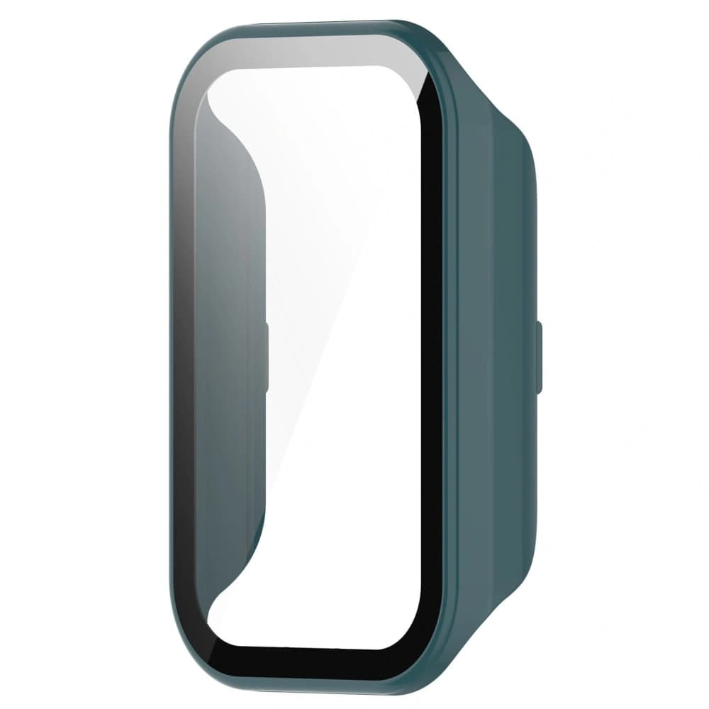 Etui Bizon Case+Glass Set do Xiaomi Redmi Smart Band 2 / Xiaomi Mi Band 8 Active zelené - 4