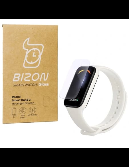 Fólie hydrogelová na displej Bizon Glass Hydrogel pro Redmi Smart Band 2 / Xiaomi Mi Band 8 Active [2 PACK]