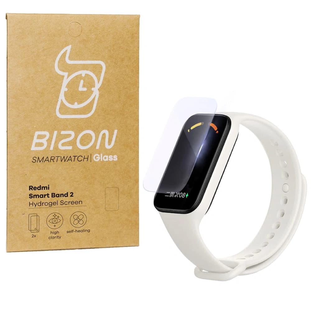 Bizon Glass Hydrogel Redmi Smart Band 2 / Xiaomi Mi Band 8 Active [2 PACK] - 1