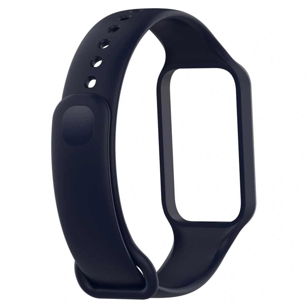 Bizon Strap + Case Watch Dots Xiaomi Redmi Smart Band 2 / Xiaomi Mi Band 8 Active albastru marin - 5