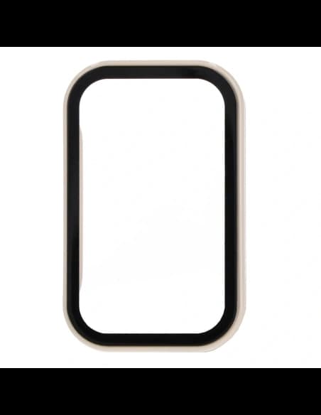 Set de Carcasă + Sticlă Bizon Xiaomi Redmi Smart Band 2 / Xiaomi Mi Band 8 Active bej