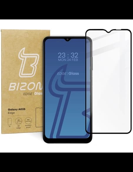 Bizon Glass Edge Samsung Galaxy A03s schwarz
