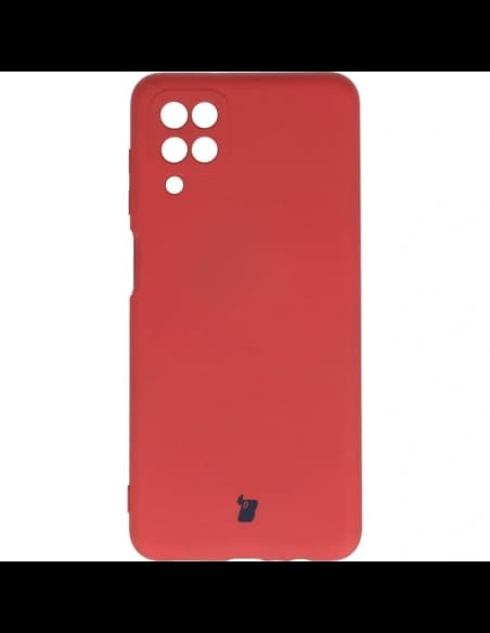 Bizon Case Silikon Samsung Galaxy A12 / M12 dunkelrosa
