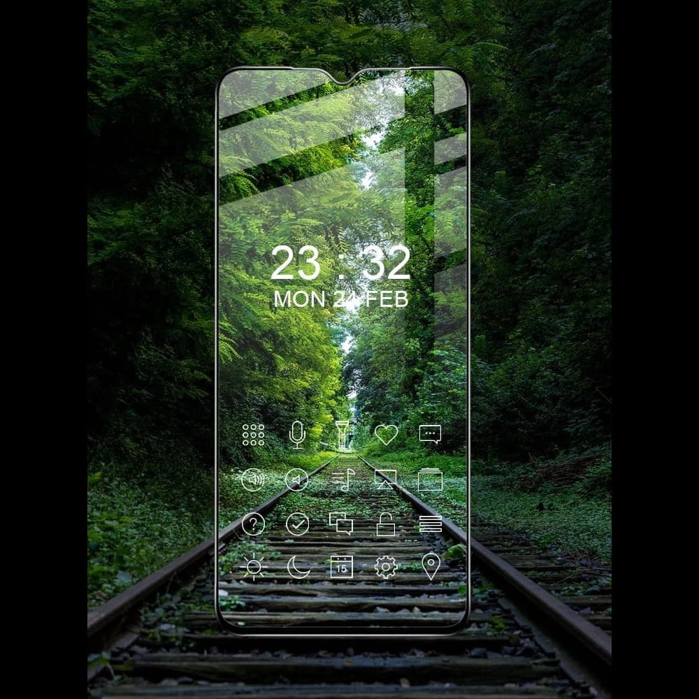 Bizon Glass Edge sticlă călită - [2 PACK] + protecție lentilă Samsung Galaxy A13 4G negru - 7