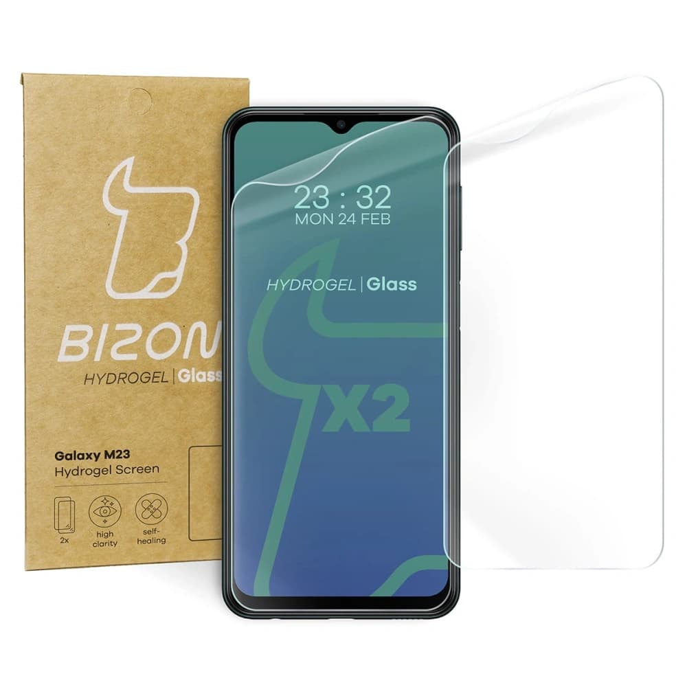 Folie hydrogelové na displej Bizon Glass Hydrogel Samsung Galaxy M13 / M23 5G [2 PACK] - 1