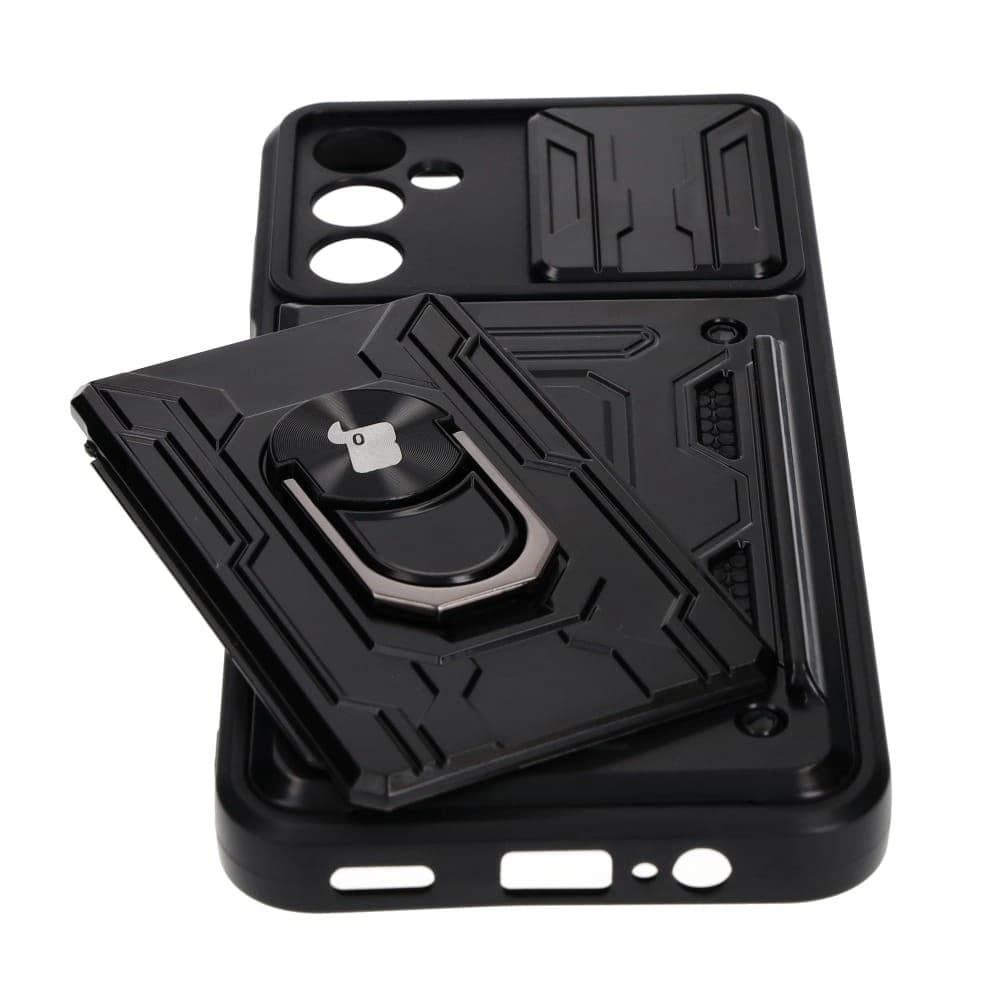 Bizon Case Camshield Card Slot Ring Samsung Galaxy A14 4G/5G negru - 3