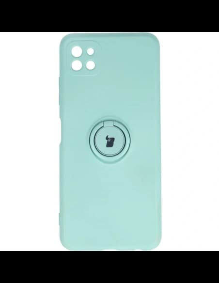 Caz de silicon Bizon Ring Samsung Galaxy A22 5G turcoaz