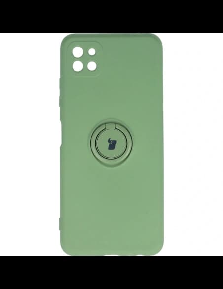 Bizon Case Silicone Ring Samsung Galaxy A22 5G verde deschis
