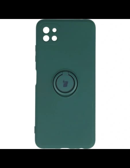 Bizon Case inel din silicon Samsung Galaxy A22 5G verde închis