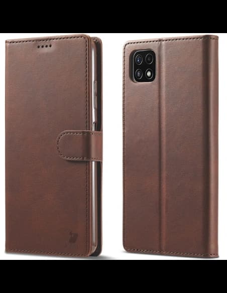 Bizon Case Wallet Samsung Galaxy A22 5G maro