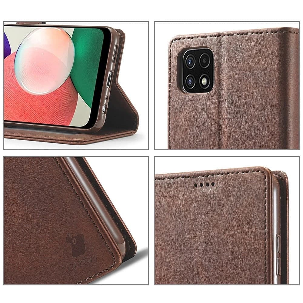 Bizon Case Wallet Samsung Galaxy A22 5G brown - 2