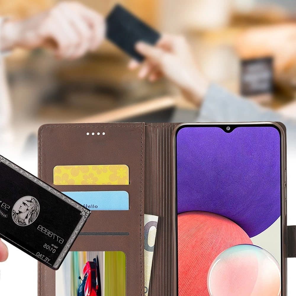 Bizon Case Wallet Samsung Galaxy A22 5G brown - 15