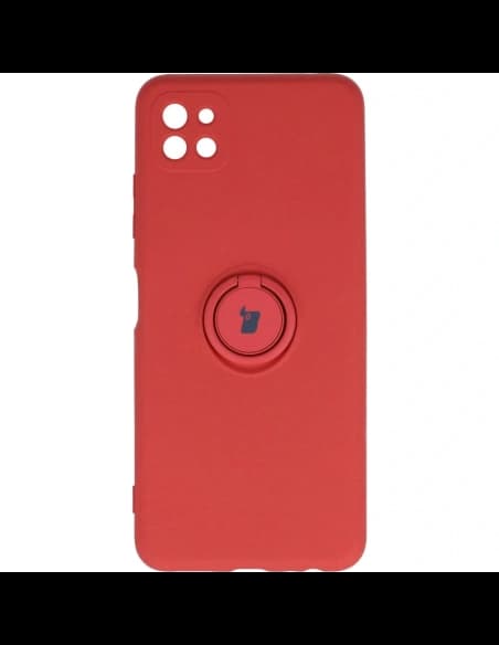 Bizon Case Inel din Silicon Samsung Galaxy A22 5G roz închis