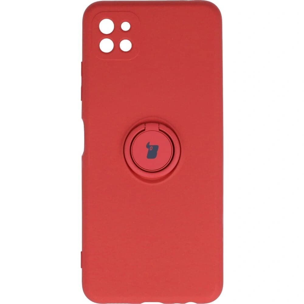 Bizon Case Inel din Silicon Samsung Galaxy A22 5G roz închis