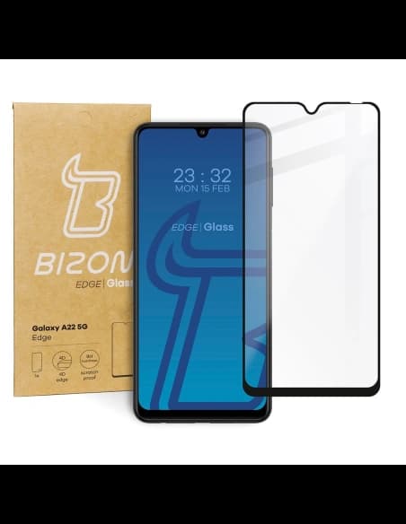Bizon Glass Edge Samsung Galaxy A22 5G negru