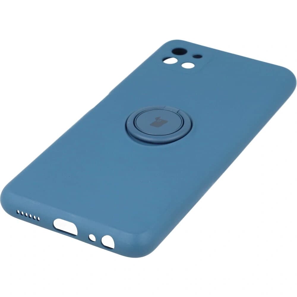 Bizon Case Inel din Silicon Samsung Galaxy A22 5G albastru închis - 2