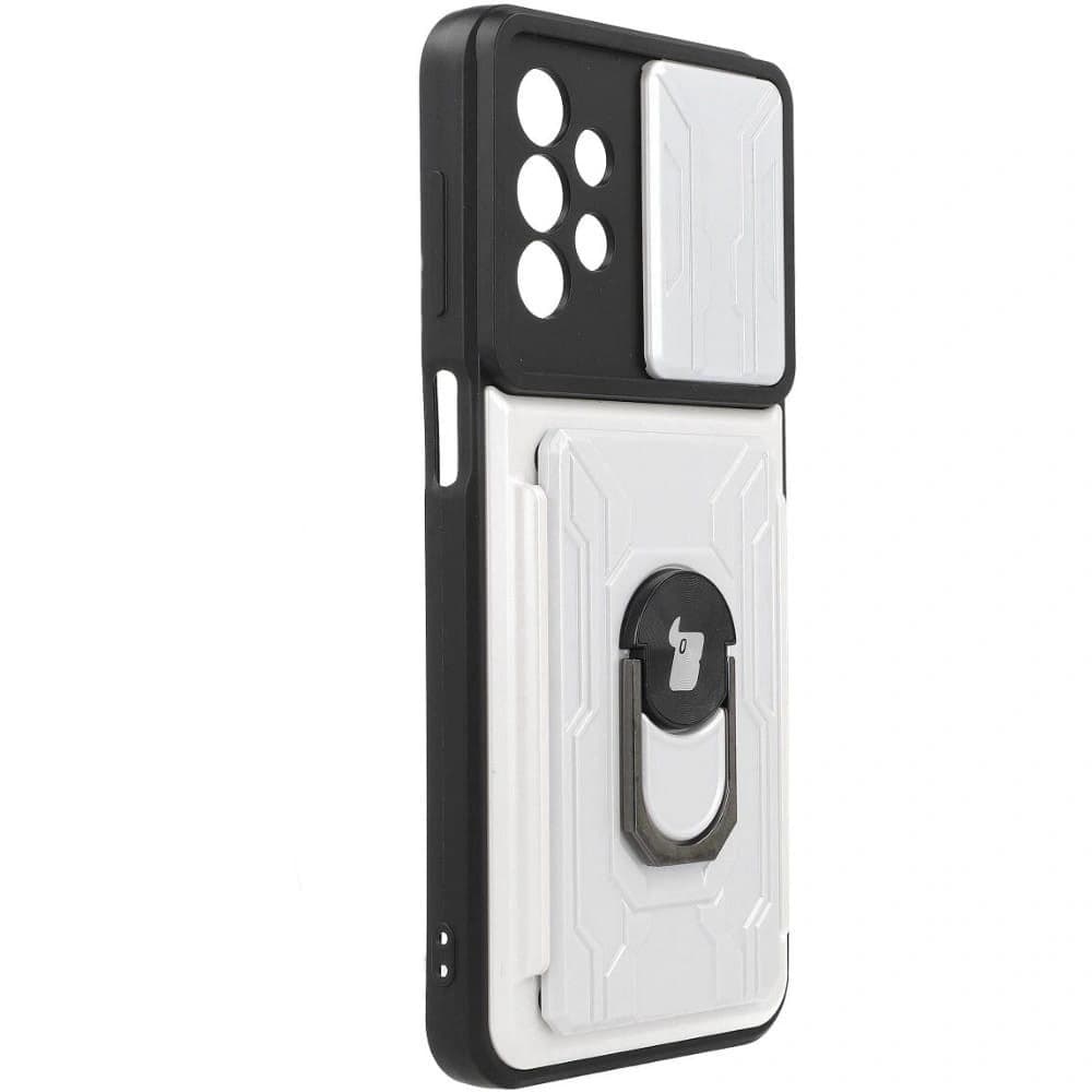Bizon Case Camshield Kártyafoglalatos Gyűrű Samsung Galaxy A23 5G / 4G fehér - 2