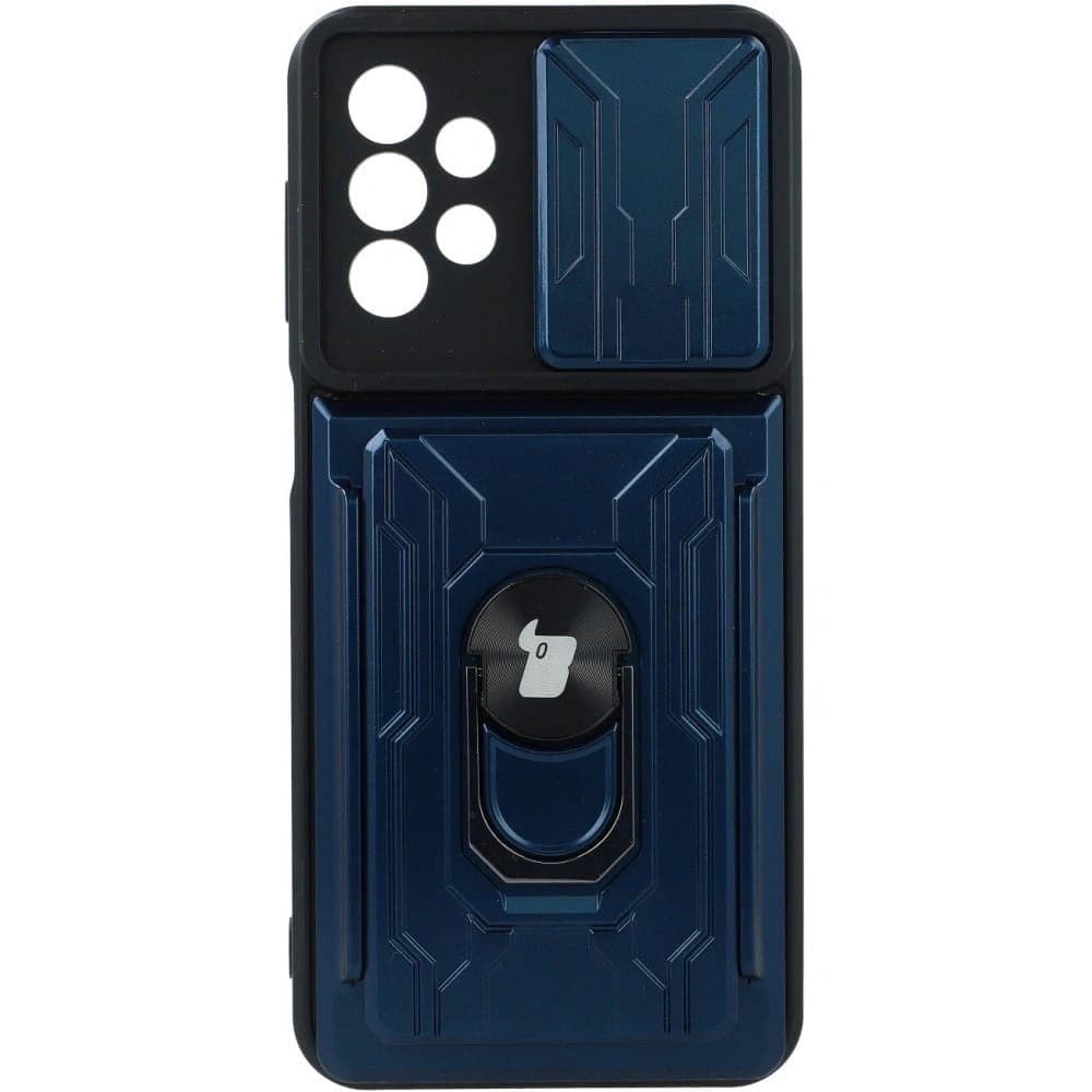 Bizon Case Camshield Card Slot Ring Samsung Galaxy A23 5G / 4G albastru marin