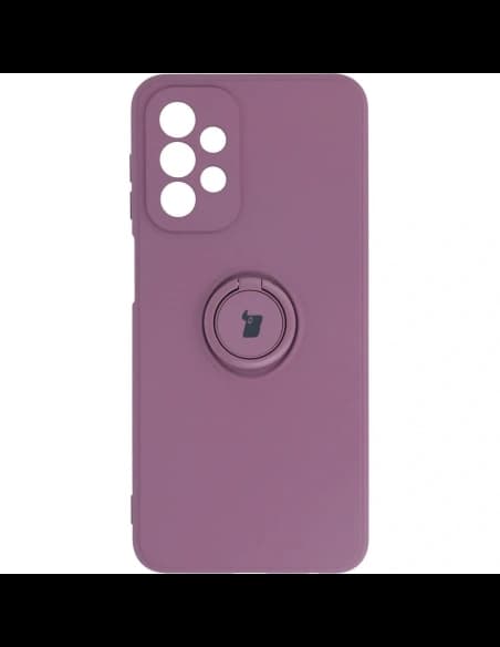 Bizon Case Silikon Gyűrű Samsung Galaxy A23 5G / 4G sötétlila