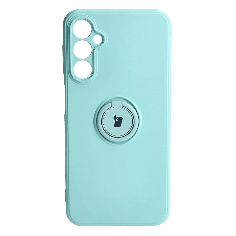 Etui Bizon Case Silicone Ring Sq do Samsung Galaxy A24 tyrkysové - 2