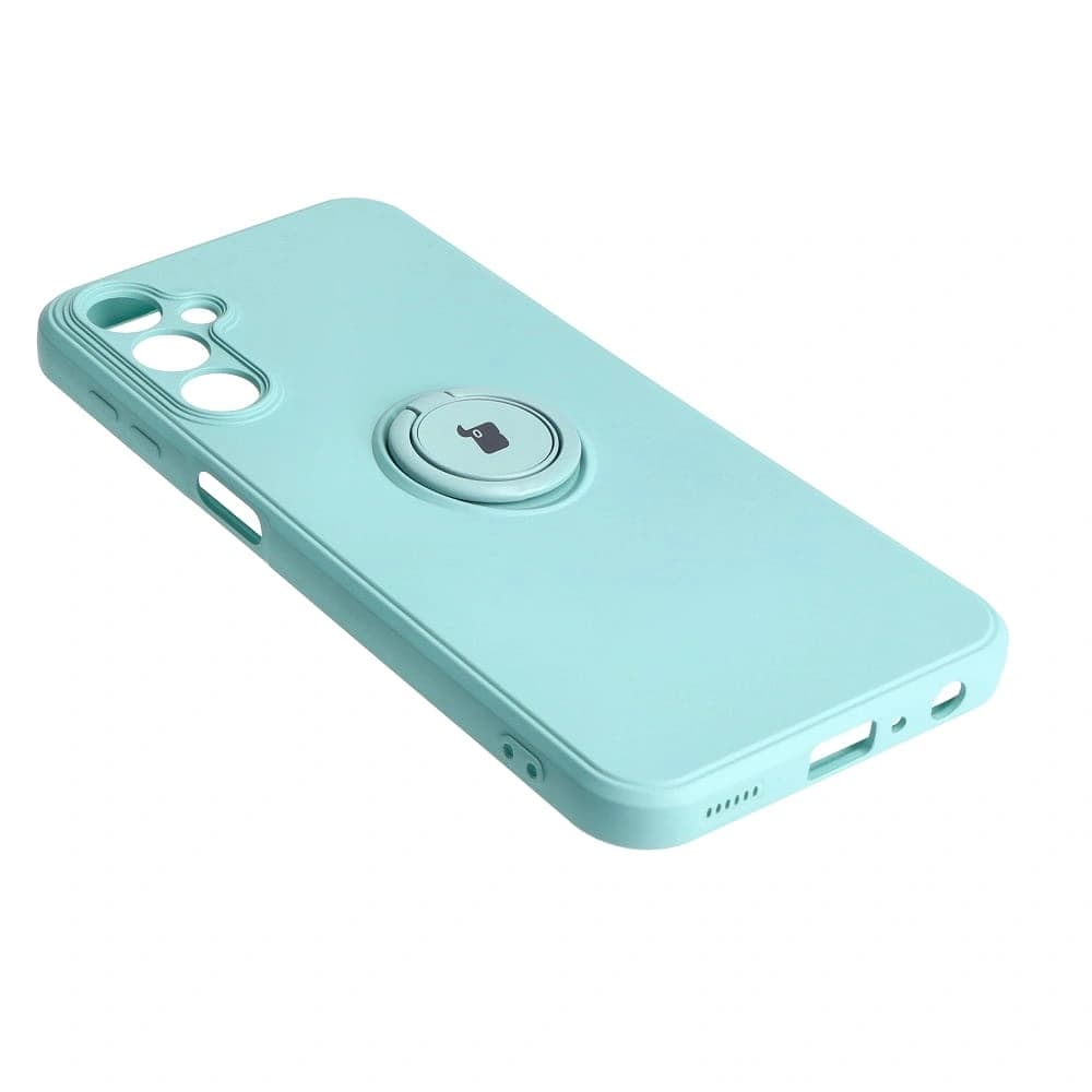 Etui Bizon Case Silicone Ring Sq do Samsung Galaxy A24 tyrkysové - 4