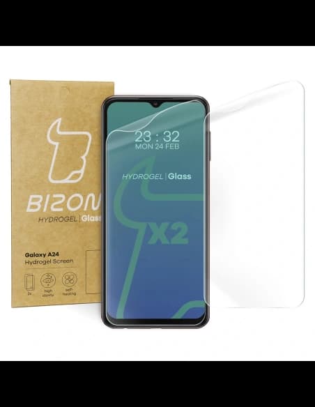 Folie hydrogelová na obrazovku Bizon Glass Hydrogel pro Samsung Galaxy A24 4G [2 PACK]