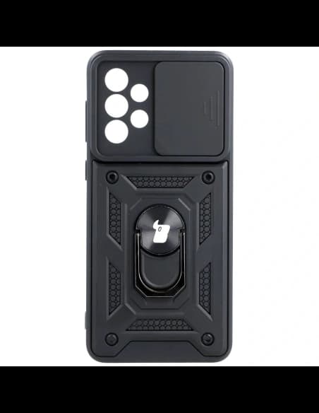 Etui Bizon Case CamShield Ring do Galaxy A33 5G, czarne