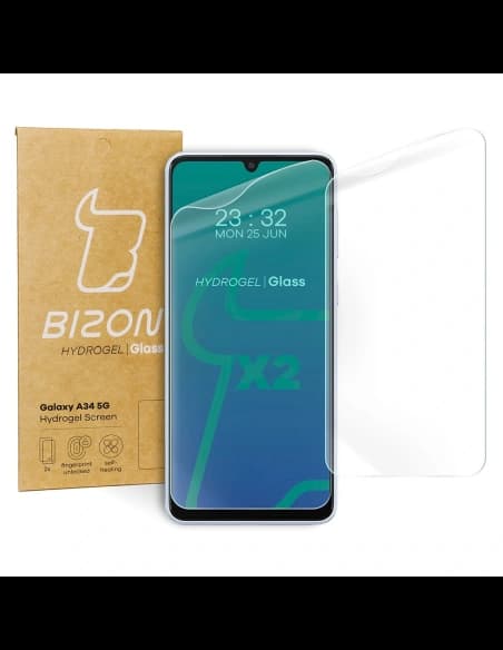 Bizon Glass Hydrogel Samsung Galaxy A34 5G [2 PACHET]