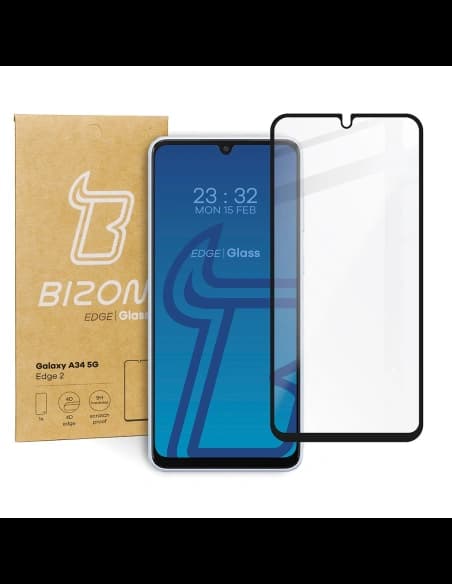Bizon Glass Edge 2 Samsung Galaxy A34 5G negru