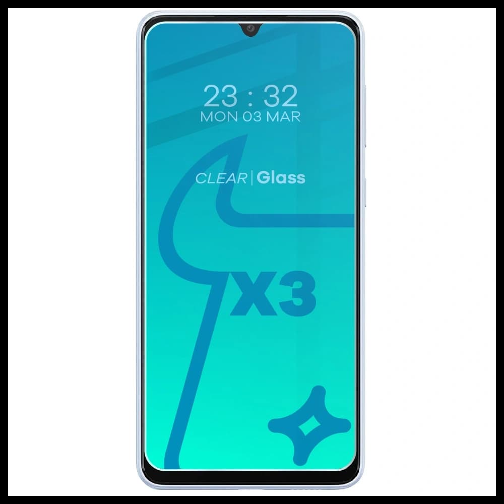 BIZON Clear 2 3x Bildschirmglas + Kameraglas Samsung Galaxy A34 5G - 3