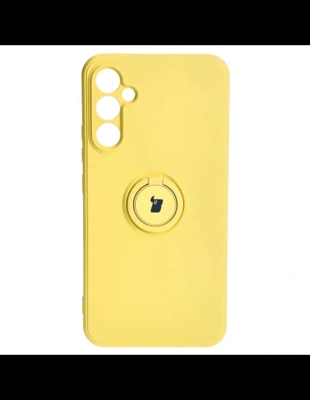 Bizon Case Silicone Ring Sq do Samsung Galaxy A34 5G galben