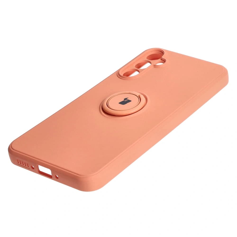 Bizon Case Silicone Ring Sq do Samsung Galaxy A34 5G portocalie - 2