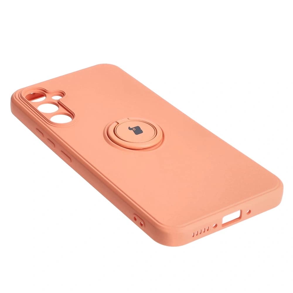 Bizon Case Silicone Ring Sq do Samsung Galaxy A34 5G portocalie - 3
