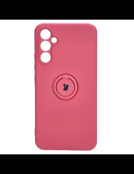 Bizon Case Silicone Ring Sq do Samsung Galaxy A34 5G roz murdar